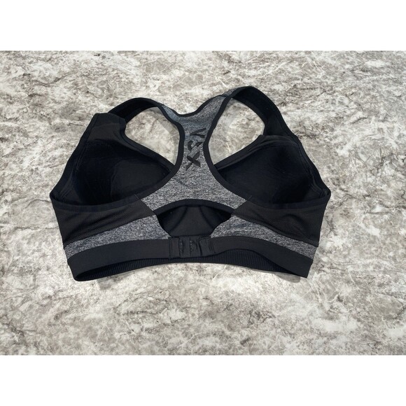 Women's VICTORIA'S SECRET SPORT Size 34C Black /Gray Sports Bra Underwire EUC - Picture 2 of 5